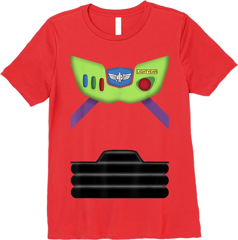 Disney Pixar Toy Story Buzz Lightyear Suit Costume Halloween T Shirts Red