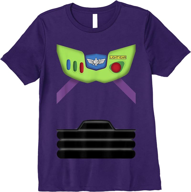 Disney Pixar Toy Story Buzz Lightyear Suit Costume Halloween T Shirts Purple