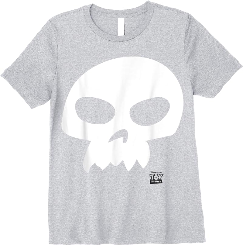 Disney Pixar Toy Story Sid Skull Costume Halloween T Shirts Sport Grey