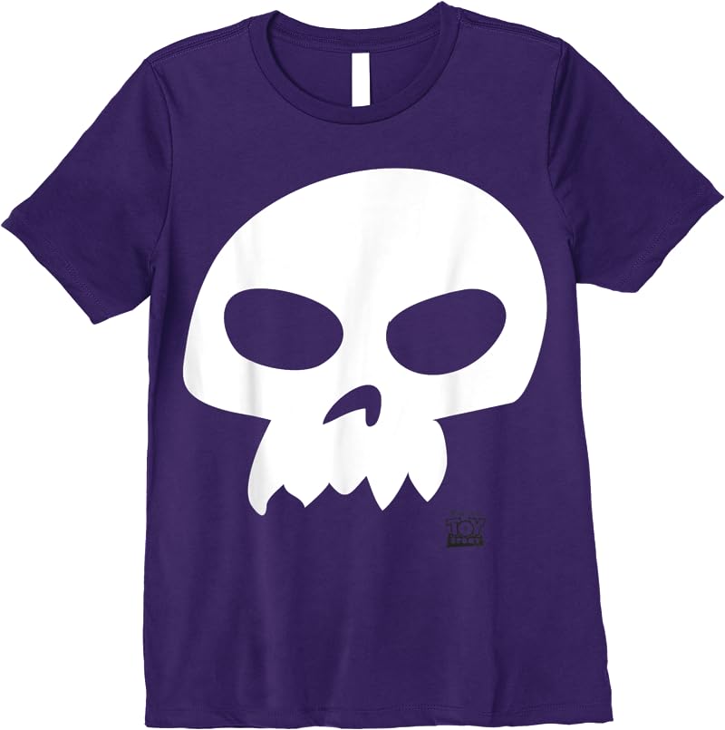 Disney Pixar Toy Story Sid Skull Costume Halloween T Shirts Purple