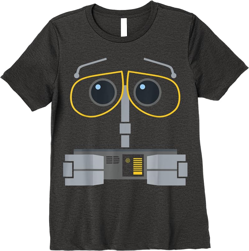 Disney Pixar Wall-e Big Face T Shirts Dark Heather
