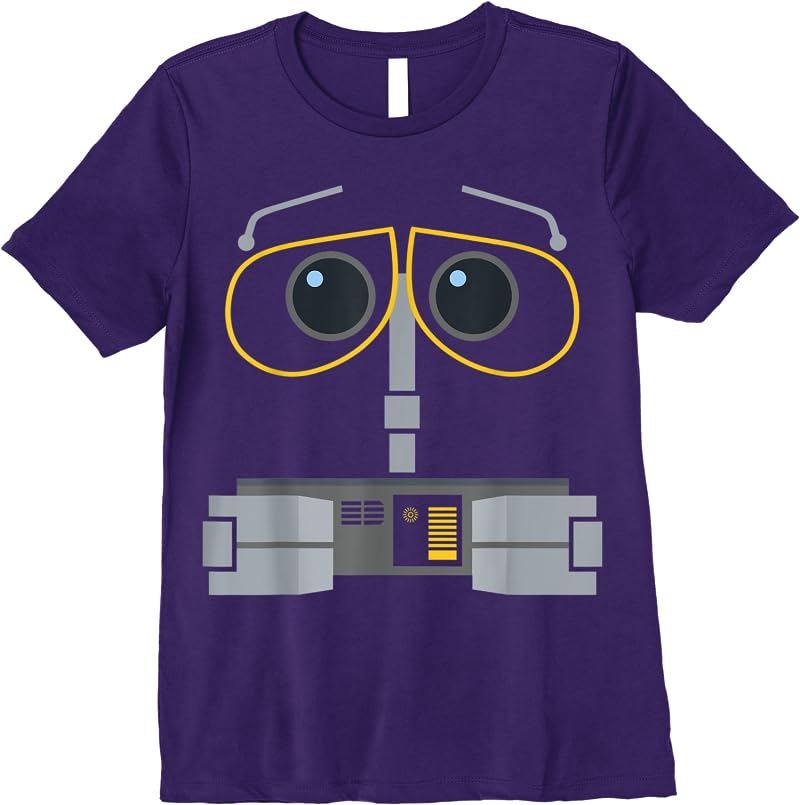 Disney Pixar Wall-e Big Face T Shirts Purple