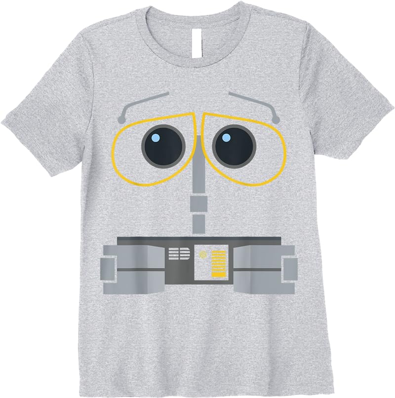 Disney Pixar Wall-e Big Face T Shirts Sport Grey