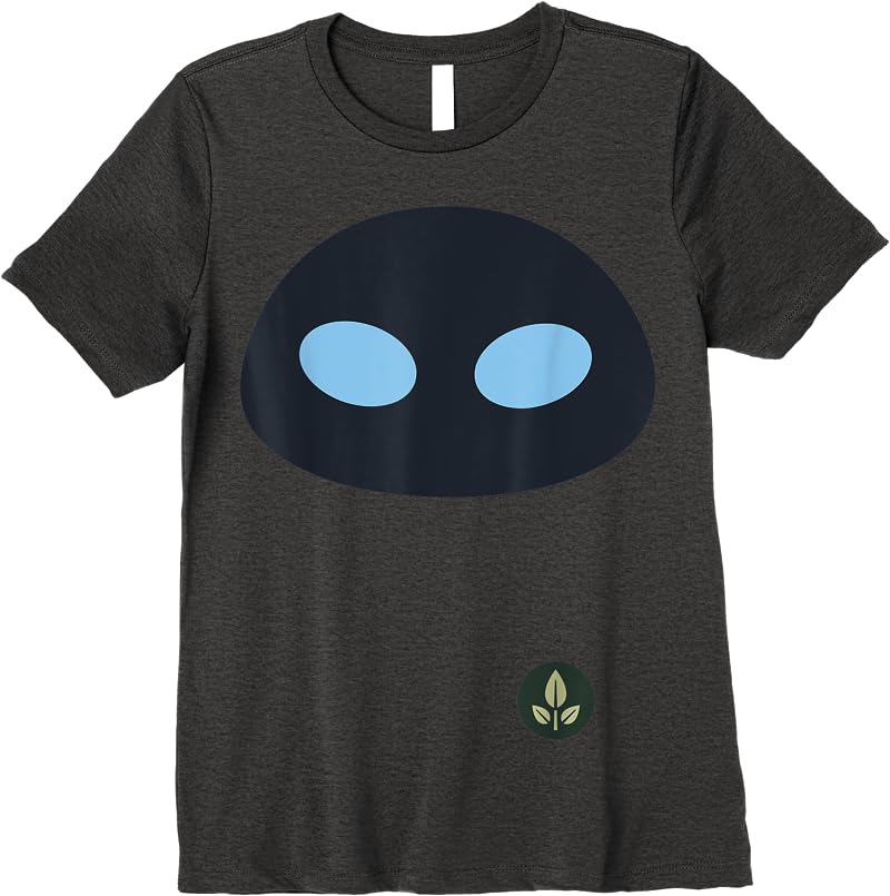 Disney Pixar Wall-e Eve Face Halloween T Shirts Dark Heather