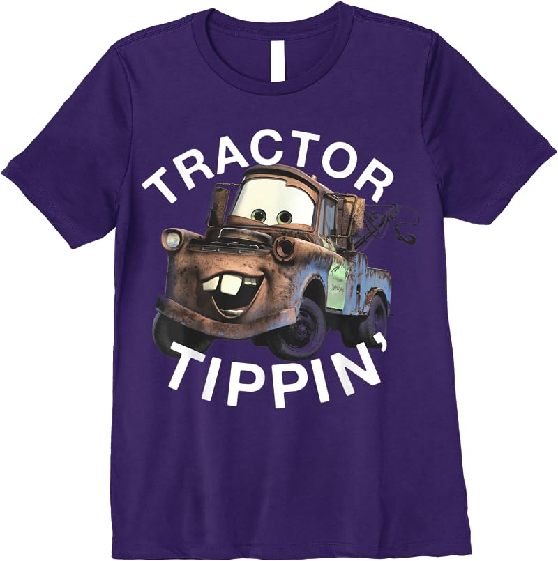 Disney Pixars Cars 3 Mater Tractor Tippin Graphic T Shirts Purple Disney Pixars Cars 3 Mater Tractor Tippin Graphic T Shirts Purple