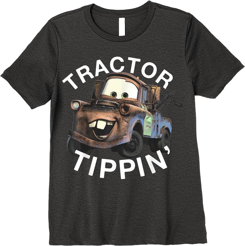 Disney Pixars Cars 3 Mater Tractor Tippin Graphic T Shirts Dark Heather Disney Pixars Cars 3 Mater Tractor Tippin Graphic T Shirts Dark Heather