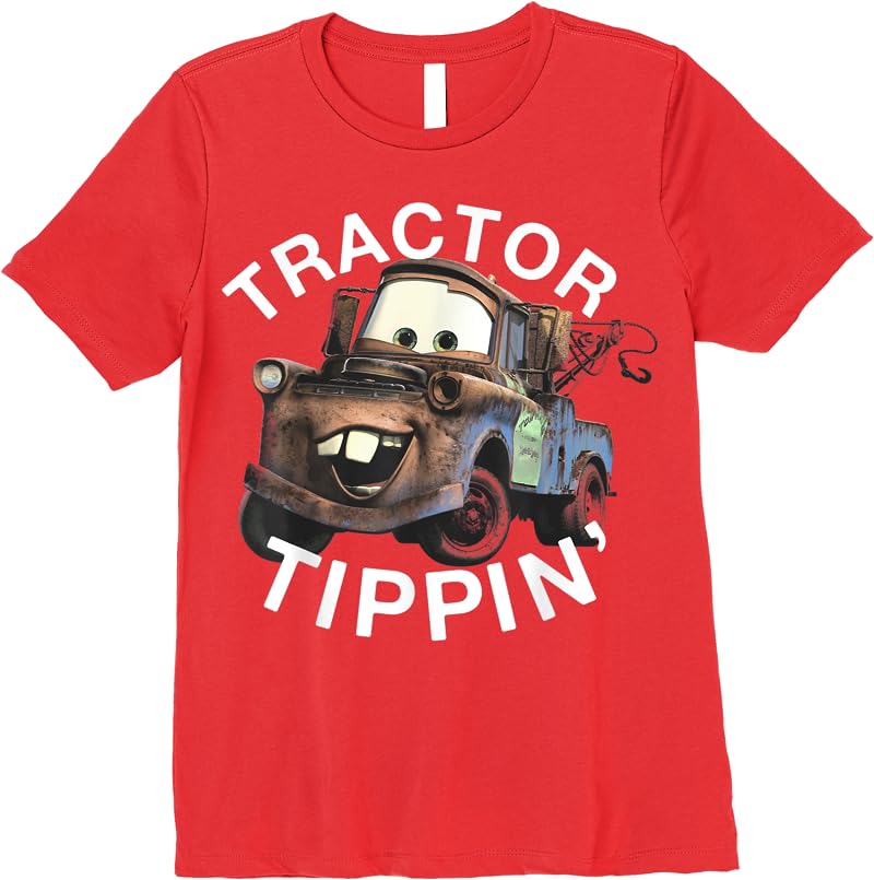 Disney Pixars Cars 3 Mater Tractor Tippin Graphic T Shirts Red Disney Pixars Cars 3 Mater Tractor Tippin Graphic T Shirts Red