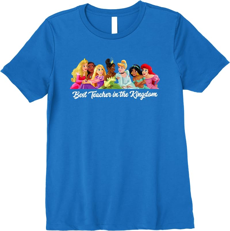 Disney Princess Best Teacher In The Kingdom T Shirts Royal Blue Disney Princess Best Teacher In The Kingdom T Shirts Royal Blue