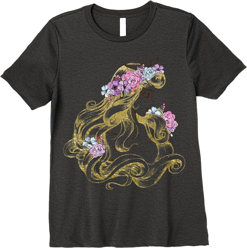 Disney Sleeping Beauty Colorful Illustration Graphic T Shirts Dark Heather Disney Sleeping Beauty Colorful Illustration Graphic T Shirts Dark Heather
