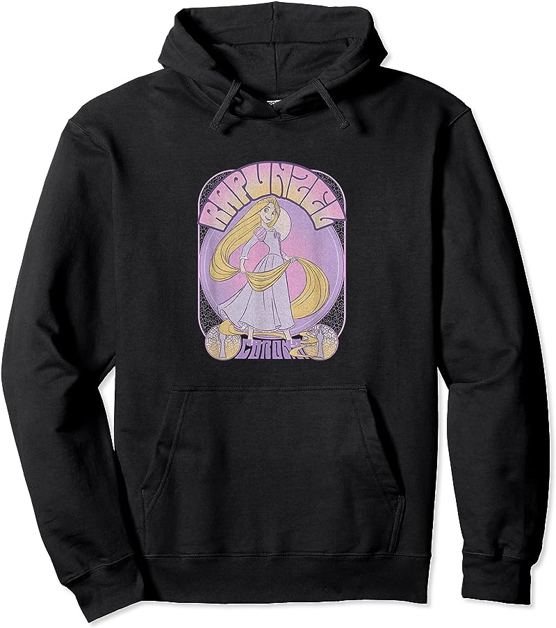Disney Tangled Rapunzel 70s Retro Poster T-Shirt: Stylish & Fun Clothing