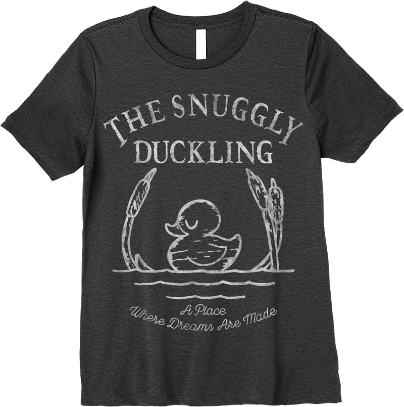 Disney Tangled Snuggly Duckling Logo T Shirts Dark Heather Disney Tangled Snuggly Duckling Logo T Shirts Dark Heather