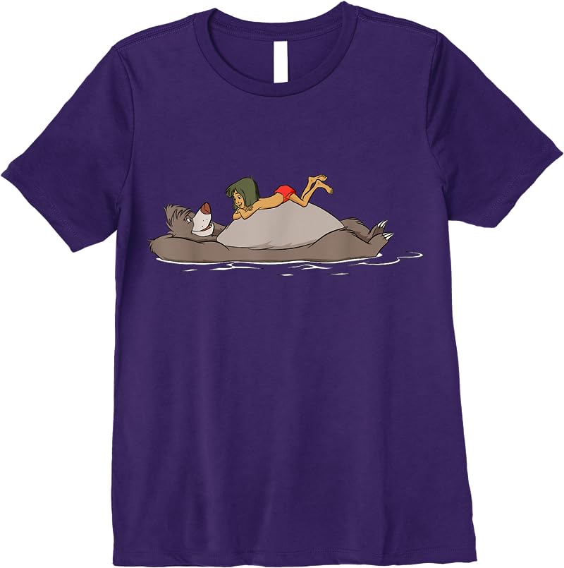 Disney The Jungle Book Mowgli And Baloo T Shirts Purple Disney The Jungle Book Mowgli And Baloo T Shirts Purple