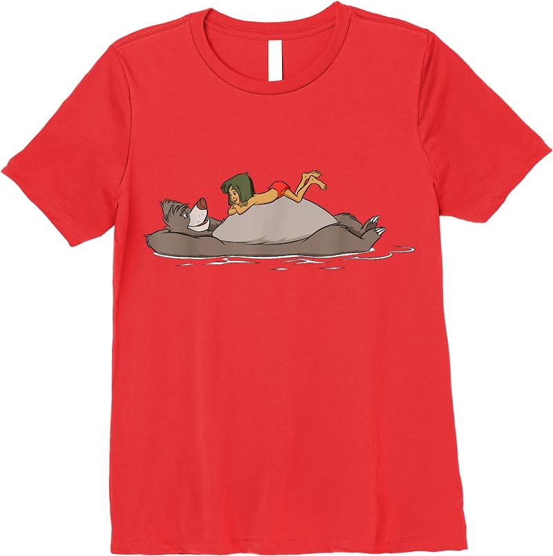 Disney The Jungle Book Mowgli And Baloo T Shirts Red Disney The Jungle Book Mowgli And Baloo T Shirts Red