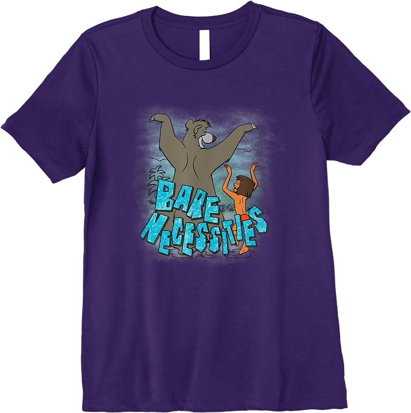 Disney The Jungle Book Mowgli Baloo Bare Necessities T Shirts Purple Disney The Jungle Book Mowgli Baloo Bare Necessities T Shirts Purple