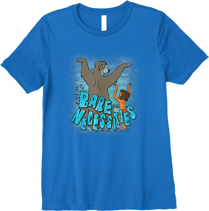 Disney The Jungle Book Mowgli Baloo Bare Necessities T Shirts Royal Blue Disney The Jungle Book Mowgli Baloo Bare Necessities T Shirts Royal Blue