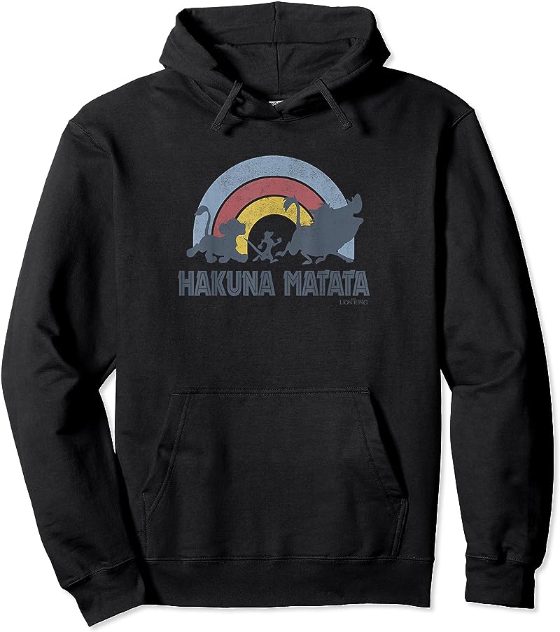 Disney The Lion King “Hakuna Matata” Distressed Rainbow Logo T-Shirt – Fun & Stylish
