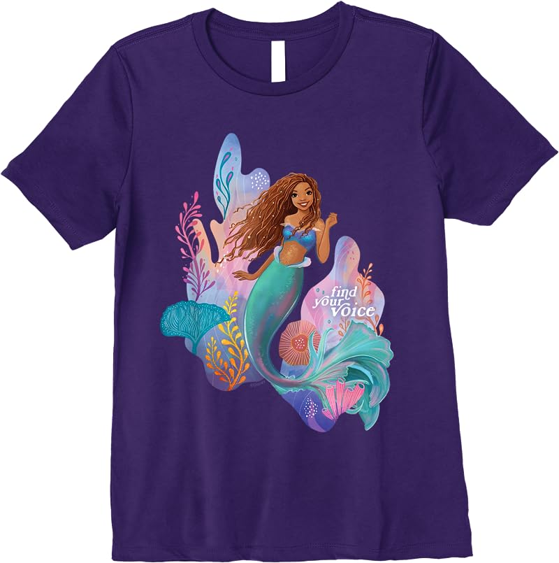 Disney The Little Mermaid Ariel Find Your Voice T Shirts Purple Disney The Little Mermaid Ariel Find Your Voice T Shirts Purple