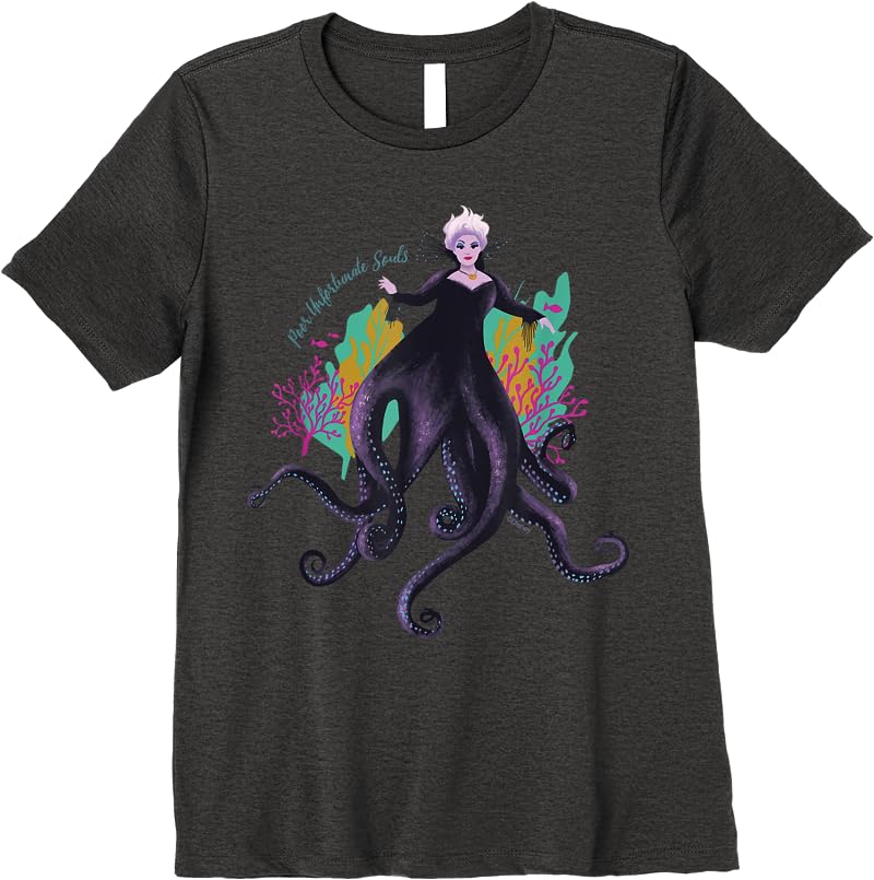 Disney The Little Mermaid Ursula Unfortunate Souls T Shirts Dark Heather