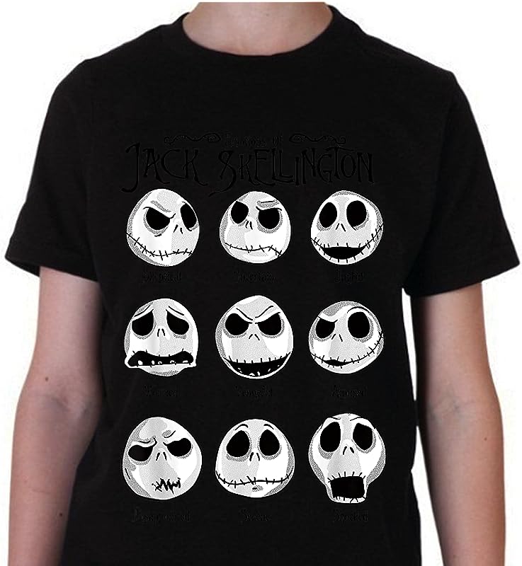 Disney Nightmare Before Christmas Jack Emotional T-Shirts: Show Your Love for the Classic Movie!