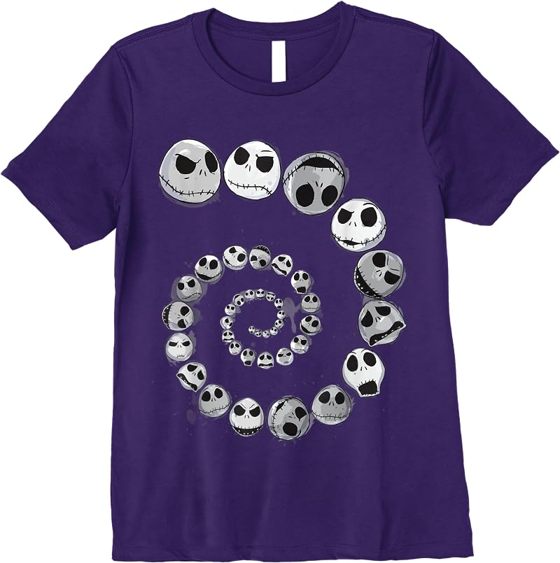 Disney The Nightmare Before Christmas Jack Emotional Spiral T Shirts Purple Disney The Nightmare Before Christmas Jack Emotional Spiral T Shirts Purple