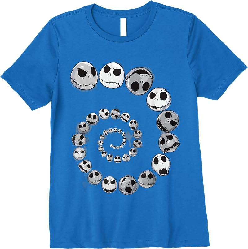 Disney The Nightmare Before Christmas Jack Emotional Spiral T Shirts Royal Blue Disney The Nightmare Before Christmas Jack Emotional Spiral T Shirts Royal Blue