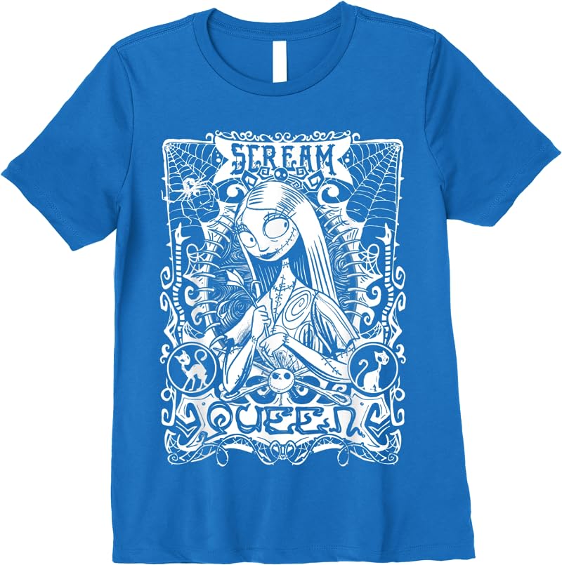 Disney The Nightmare Before Christmas Sally Portrait T Shirts Royal Blue Disney The Nightmare Before Christmas Sally Portrait T Shirts Royal Blue