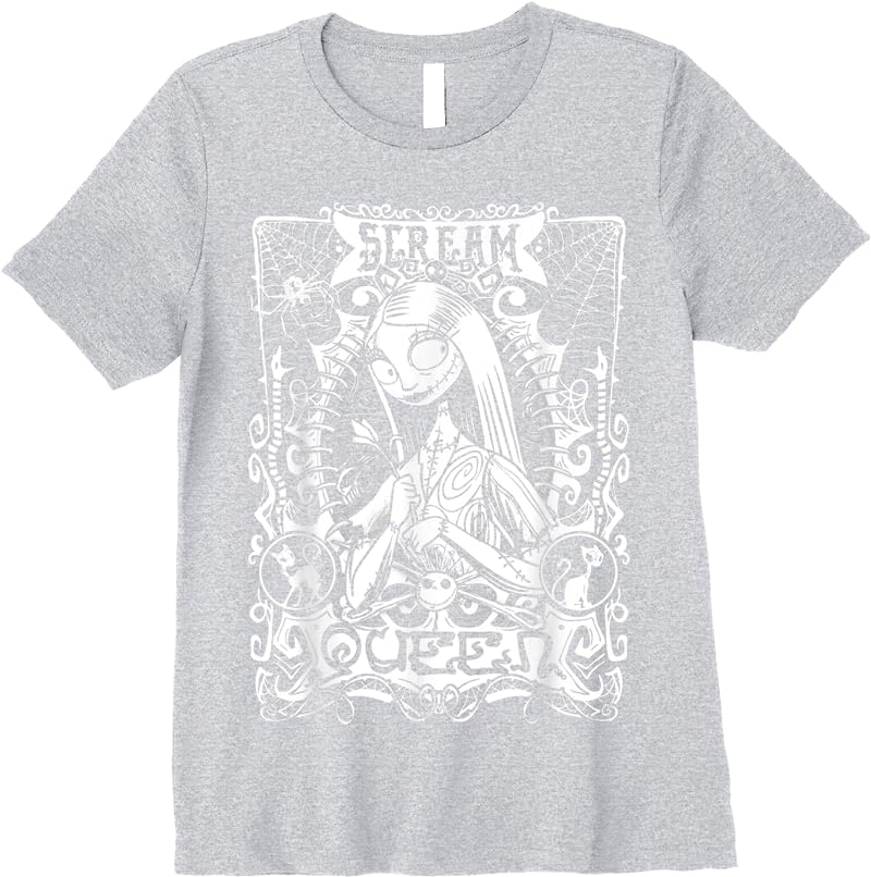 Disney The Nightmare Before Christmas Sally Portrait T Shirts Sport Grey Disney The Nightmare Before Christmas Sally Portrait T Shirts Sport Grey