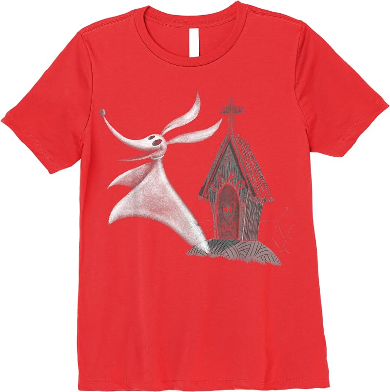 Disney The Nightmare Before Christmas Zero Dog House T Shirts Red Disney The Nightmare Before Christmas Zero Dog House T Shirts Red