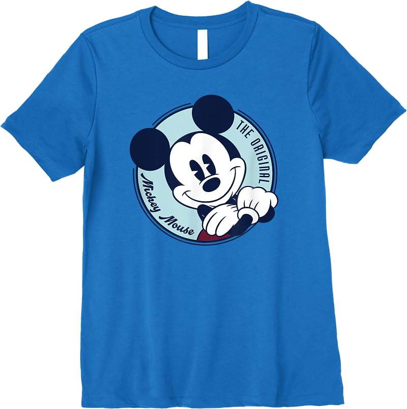Disney The Original Mickey Mouse Retro Vintage T Shirts Royal Blue Disney The Original Mickey Mouse Retro Vintage T Shirts Royal Blue