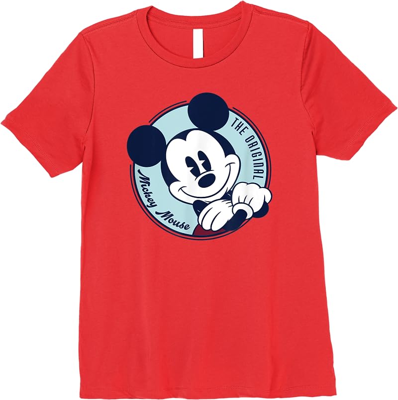Disney The Original Mickey Mouse Retro Vintage T Shirts Red Disney The Original Mickey Mouse Retro Vintage T Shirts Red