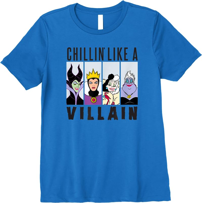 Disney Villain Gang Ursulaevil Queencruellamaleficent T Shirts Royal Blue