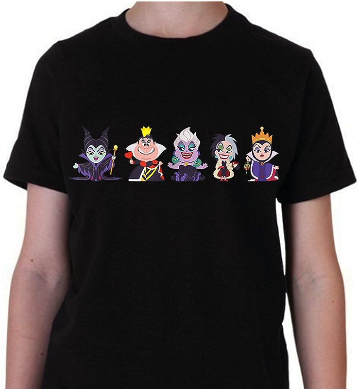 Disney Villains Kawaii Chibi Evil Queens T-Shirts: Cute & Stylish Designs for Fans Disney Villains Kawaii Chibi Evil Queens T-Shirts: Cute & Stylish Designs for Fans