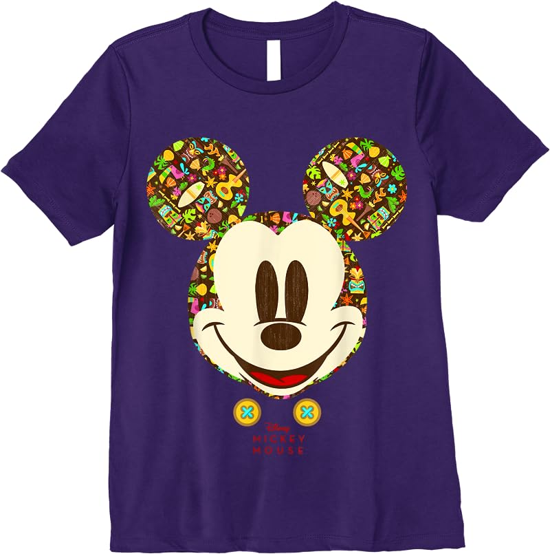 Disney Year Of The Mouse Tiki Holiday Mickey July T Shirts Purple