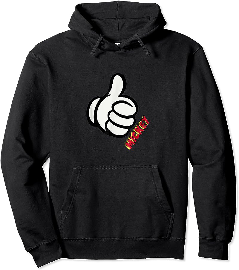 Mens Disney Mickey Mouse Thumbs Up White T-Shirt – Comfort & Style for Any Occasion