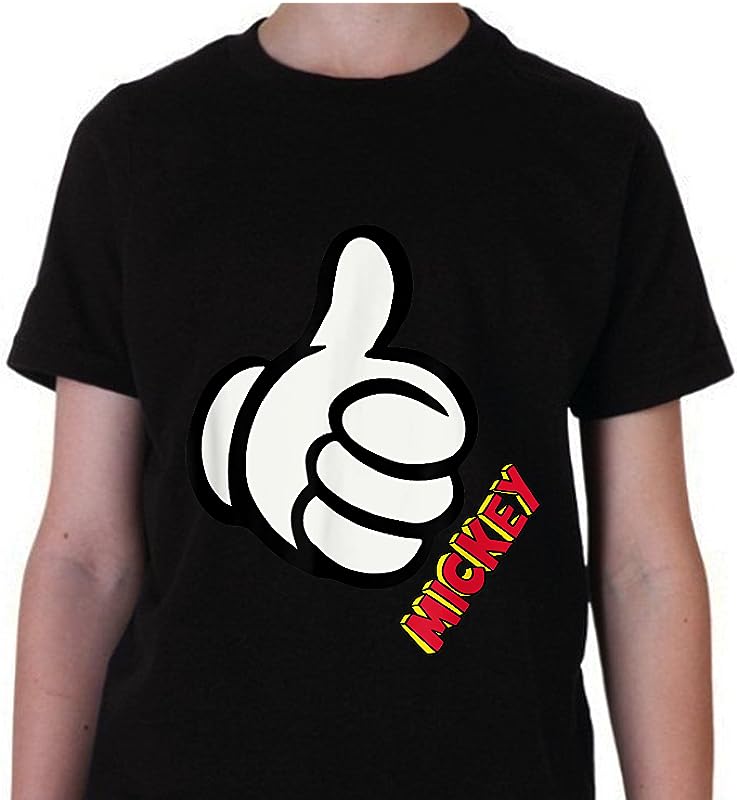 Mens Disney Mickey Mouse Thumbs Up White T-Shirt – Comfort & Style for Any Occasion