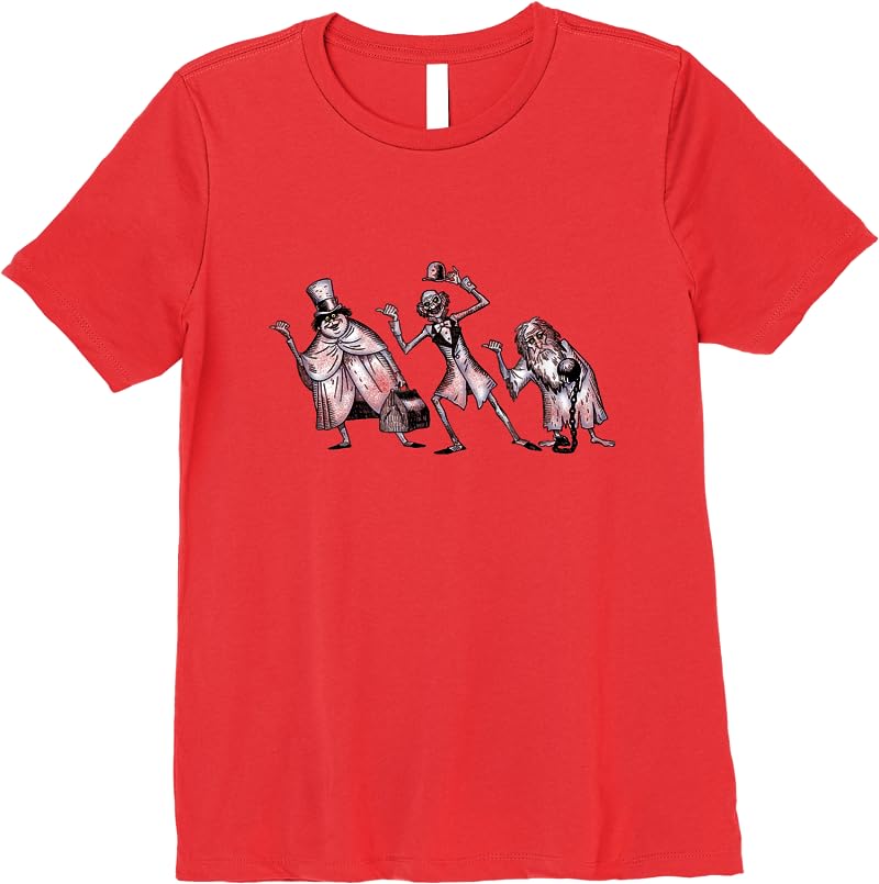 The Haunted Mansion The Hitchhiking Ghosts Asking For A Lift T Shirts Red The Haunted Mansion The Hitchhiking Ghosts Asking For A Lift T Shirts Red