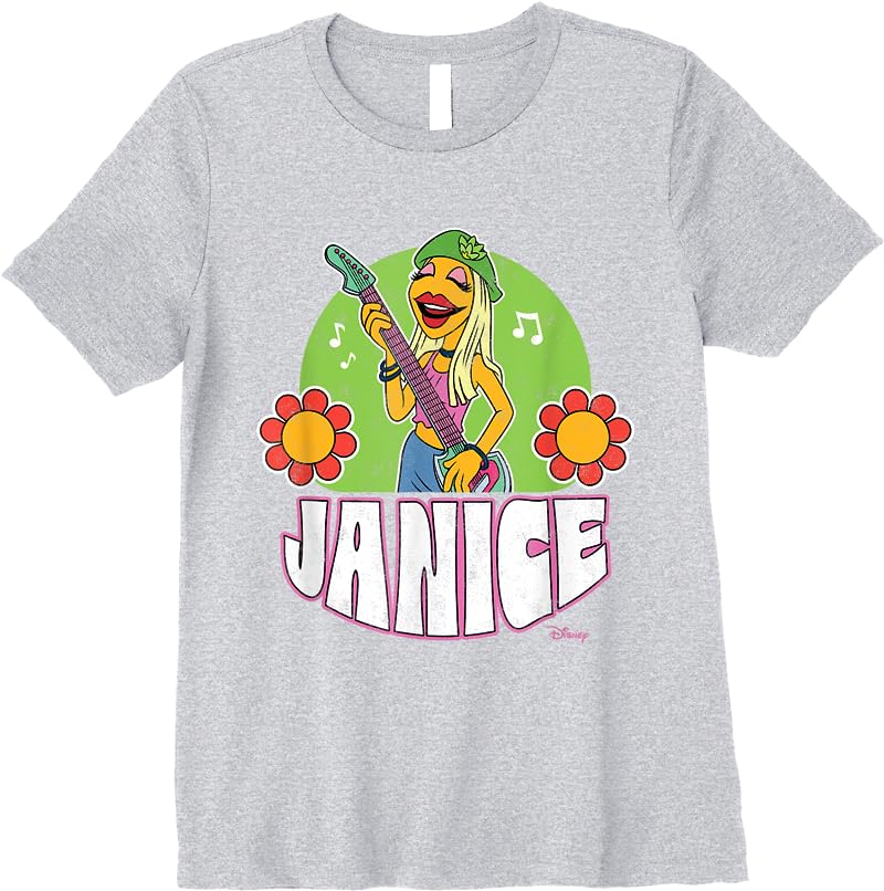 The Muppets - Electric Mayhem Janice T Shirts Sport Grey The Muppets - Electric Mayhem Janice T Shirts Sport Grey