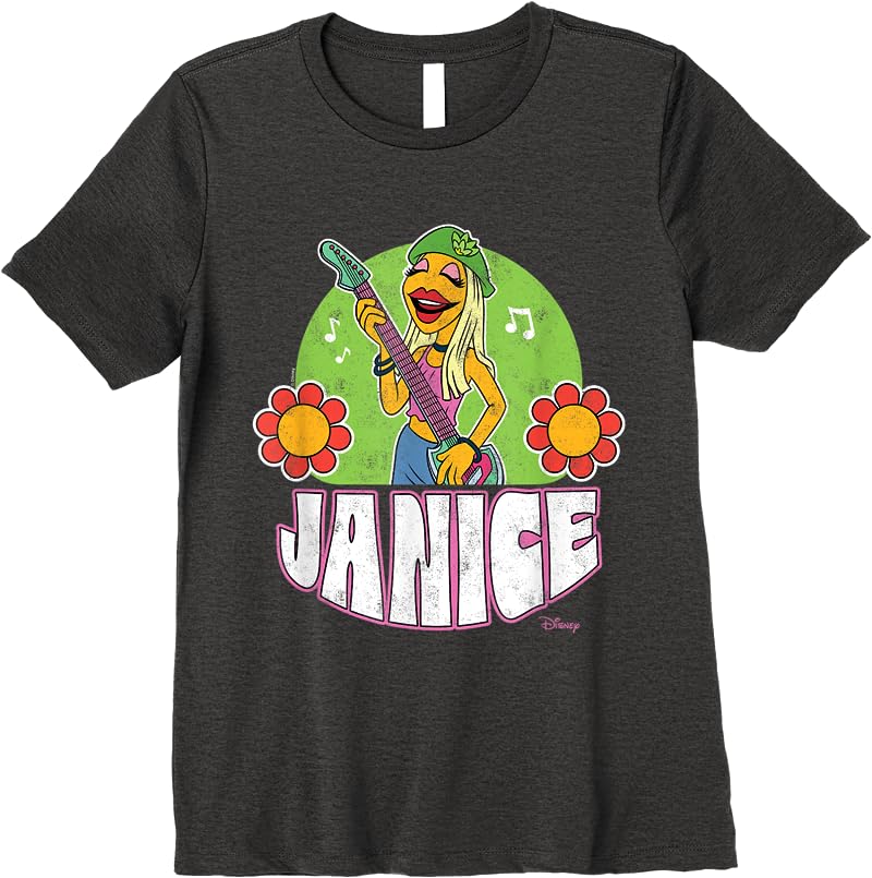 The Muppets - Electric Mayhem Janice T Shirts Dark Heather The Muppets - Electric Mayhem Janice T Shirts Dark Heather
