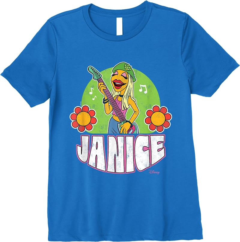 The Muppets - Electric Mayhem Janice T Shirts Royal Blue The Muppets - Electric Mayhem Janice T Shirts Royal Blue