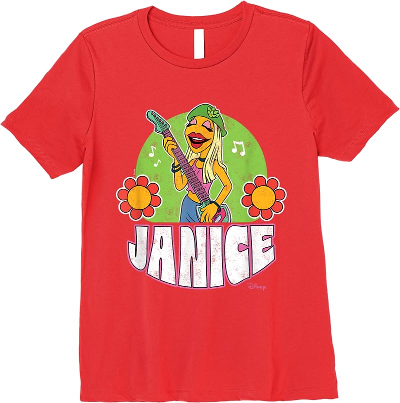 The Muppets - Electric Mayhem Janice T Shirts Red The Muppets - Electric Mayhem Janice T Shirts Red