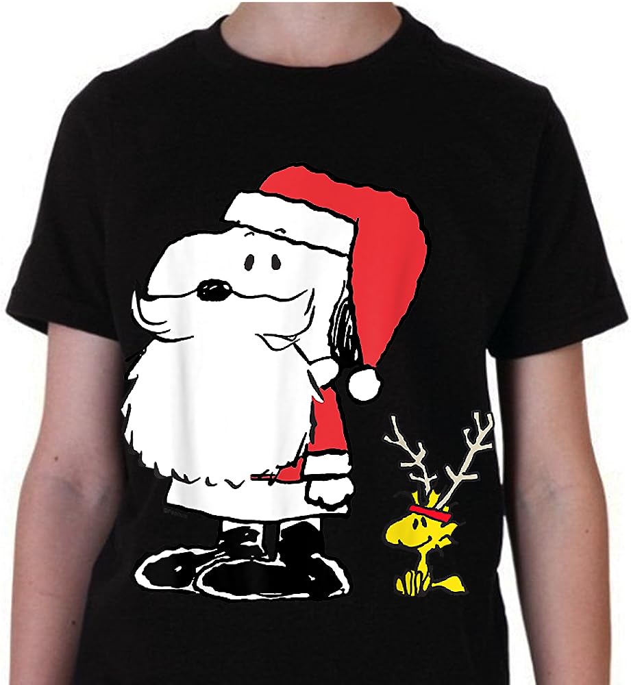 Men’s Holiday Snoopy & Woodstock Santa Antlers Short Sleeve T-Shirts – Perfect Gift Idea! Men’s Holiday Snoopy & Woodstock Santa Antlers Short Sleeve T-Shirts – Perfect Gift Idea!