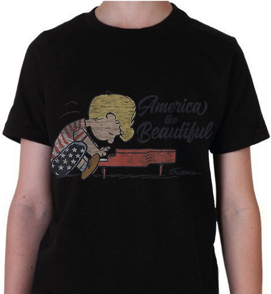 “Schroeder & Peanuts: America The Beautiful T-Shirts – Show Your Patriotism!” “Schroeder & Peanuts: America The Beautiful T-Shirts – Show Your Patriotism!”